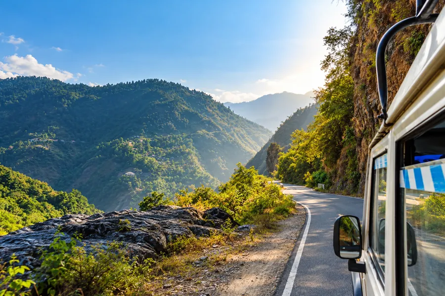 Kathgodam to Pithoragarh hill route in Uttarakhand